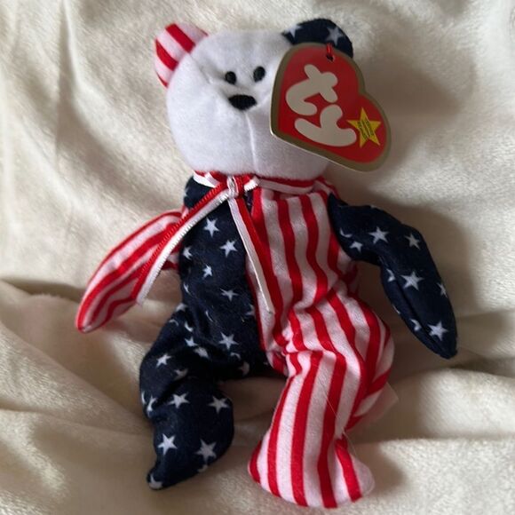 Ty Teenie Beanie Baby “Spangle the Bear” - Picture 1 of 5